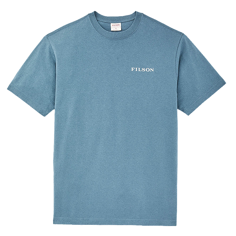 Short Sleeve Scenic Graphic T-Shirt, Bluefin