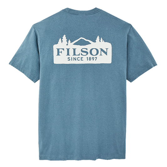 Short Sleeve Scenic Graphic T-Shirt, Bluefin