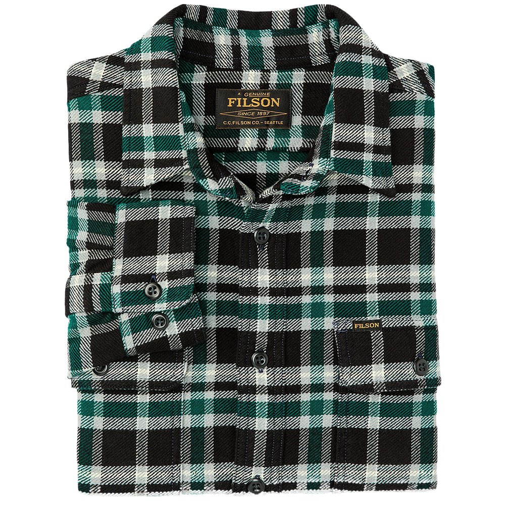 Vintage Flannel Work Shirt, vihreä-musta