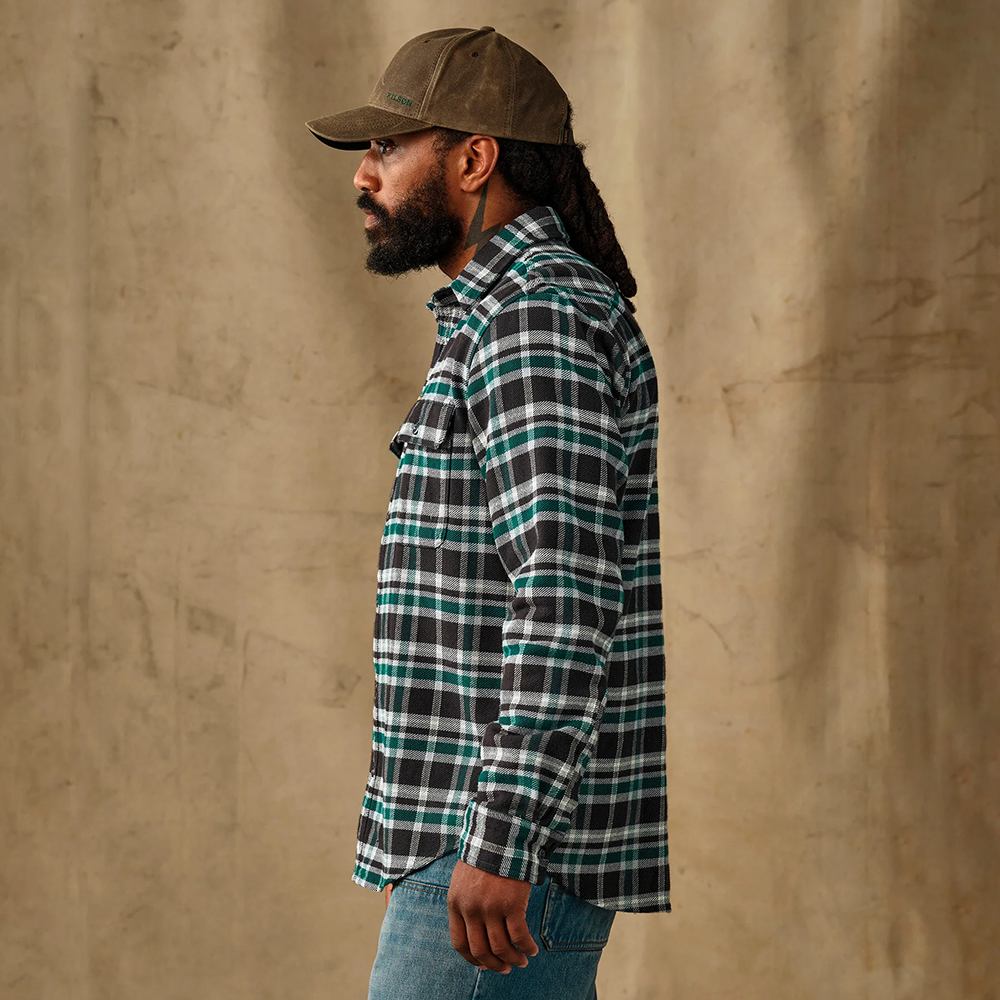 Vintage Flannel Work Shirt, vihreä-musta