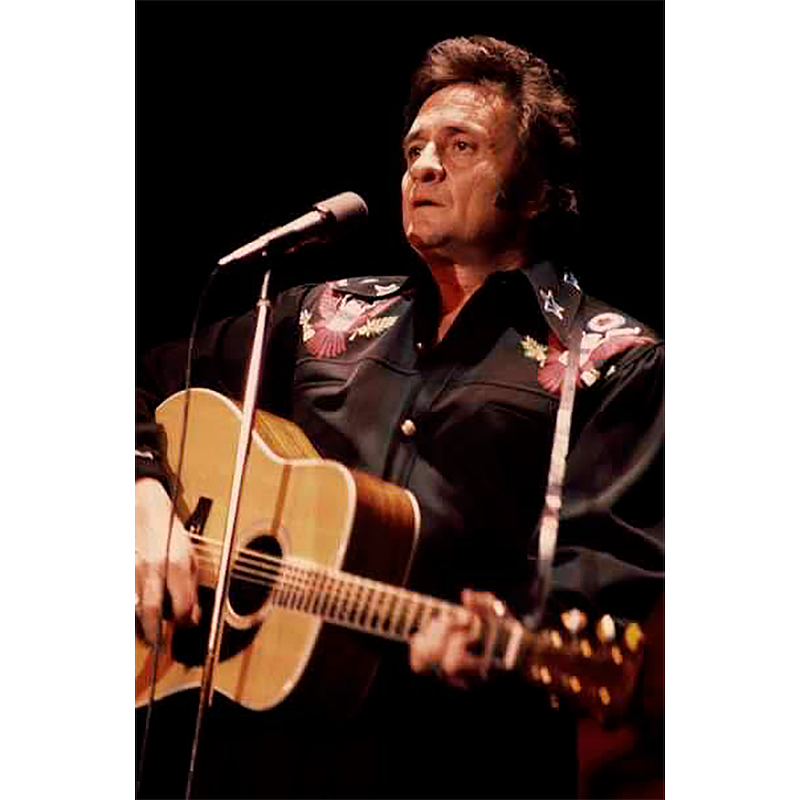 Johnny Cash Live 1976 Poster