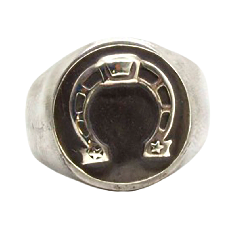 Horseshoe Signet Ring by Black Pearl Creations