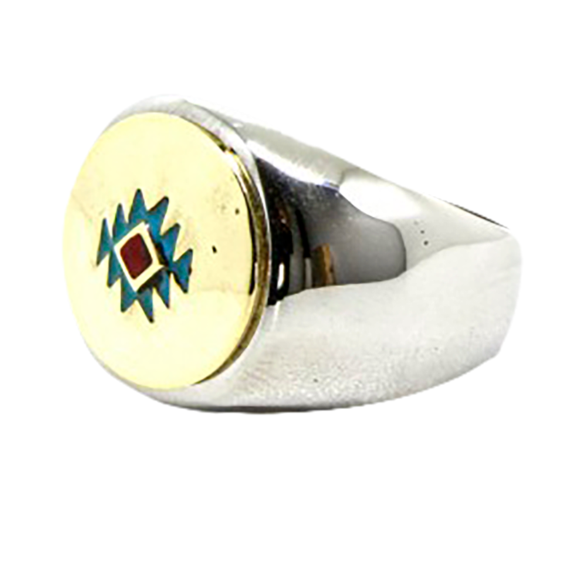 Southwestern Round Ring by Black Pearl Creations
