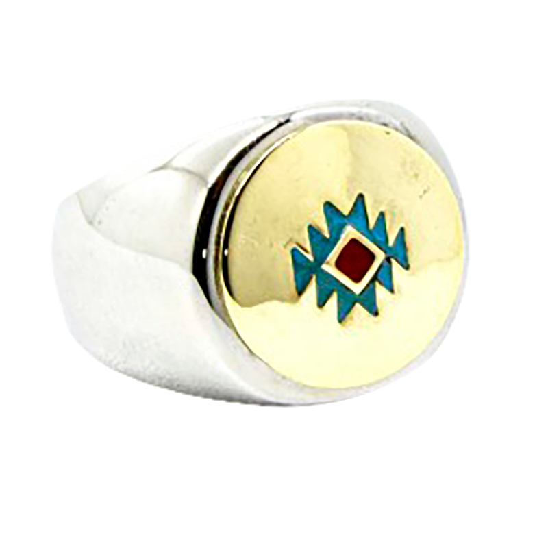 Southwestern Round Ring by Black Pearl Creations