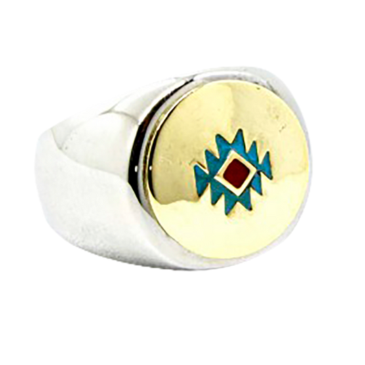 Southwestern Round Ring by Black Pearl Creations