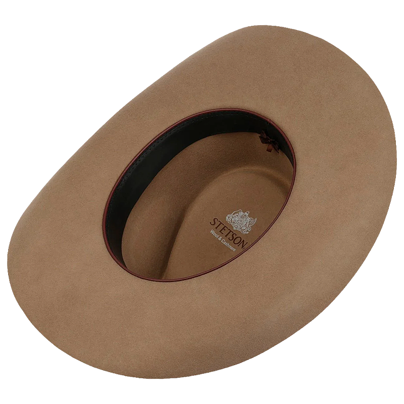 Stetson Evansville Western Hat from underneath