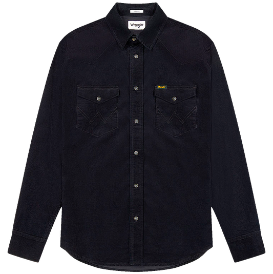 Western Cord Shirt, Black