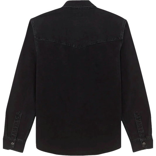 Western Denim Shirt, Rinse Black