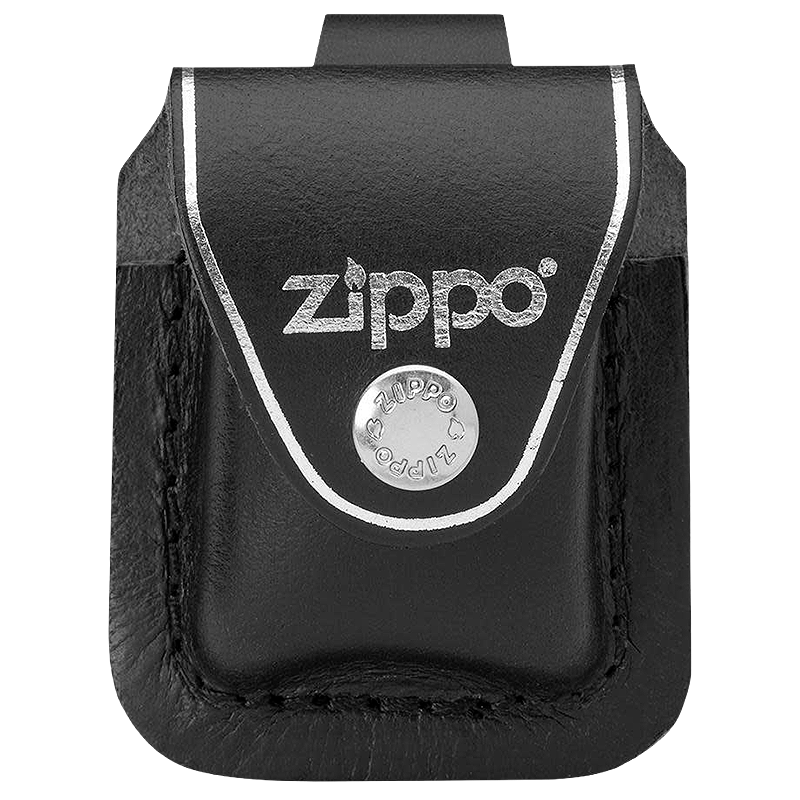Lighter Pouch, Black Leather