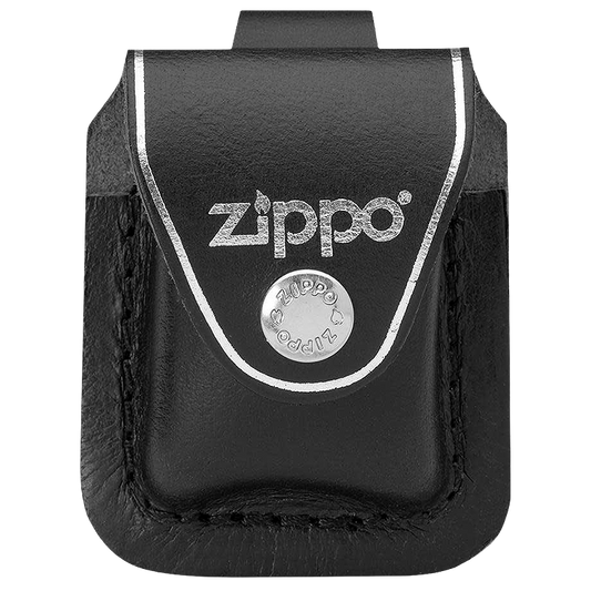 Lighter Pouch, Black Leather