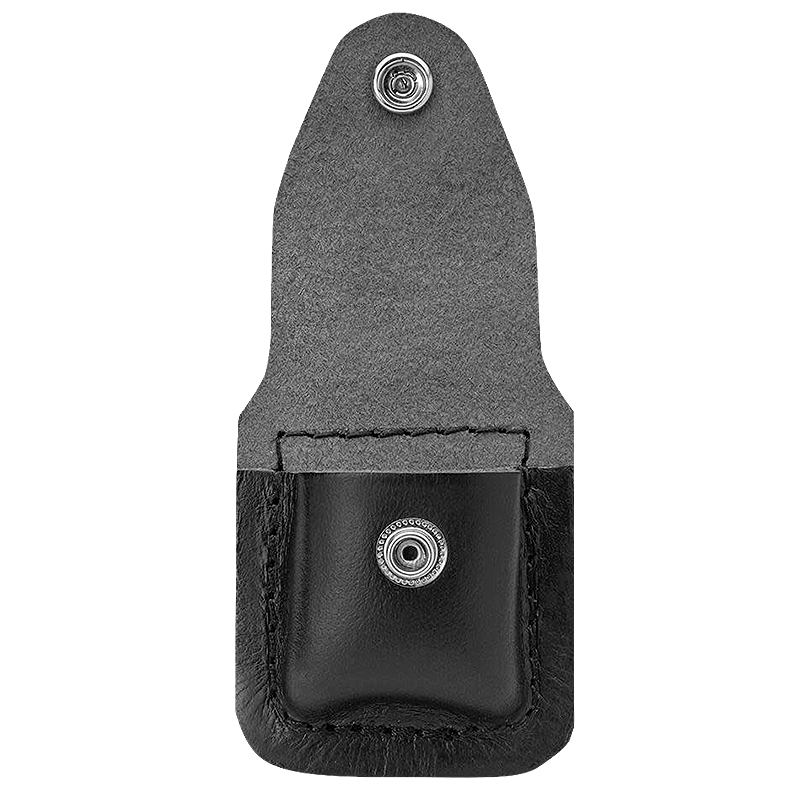 Lighter Pouch, Black Leather